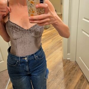 Purple Velvet bodysuit. Size S